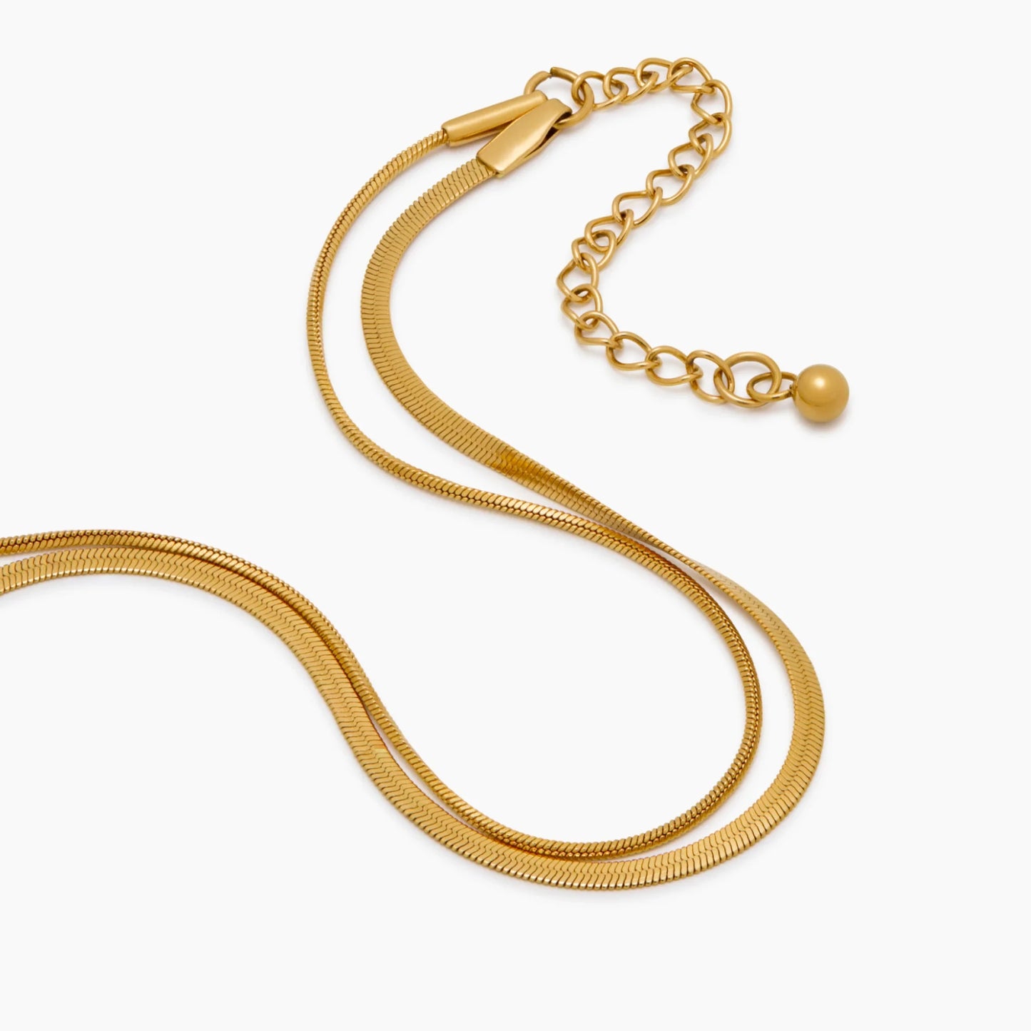 Double Snake Layered Bracelet