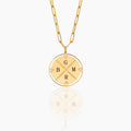 Engraved Initial North Necklace