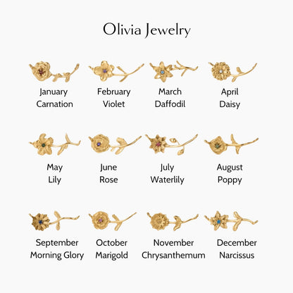Fine Birthflower Necklace