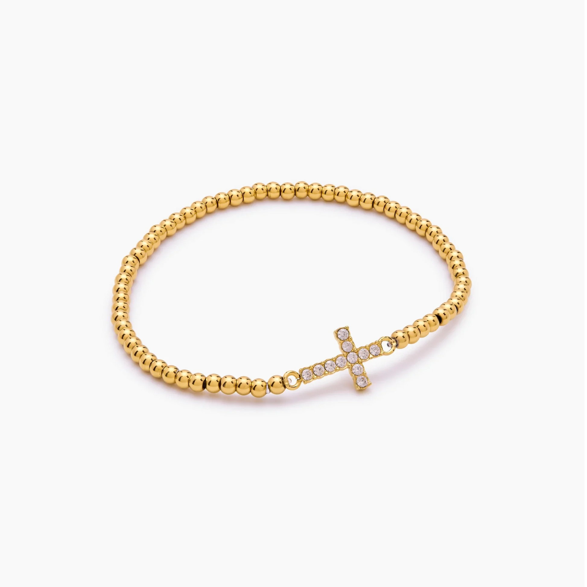 Pebble Cross Bracelet