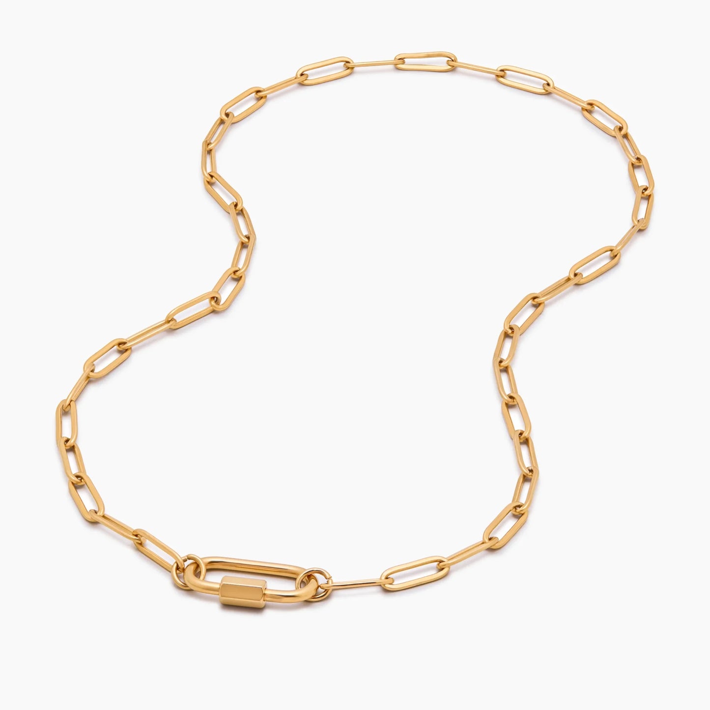 Clasp Charm Lock Necklace