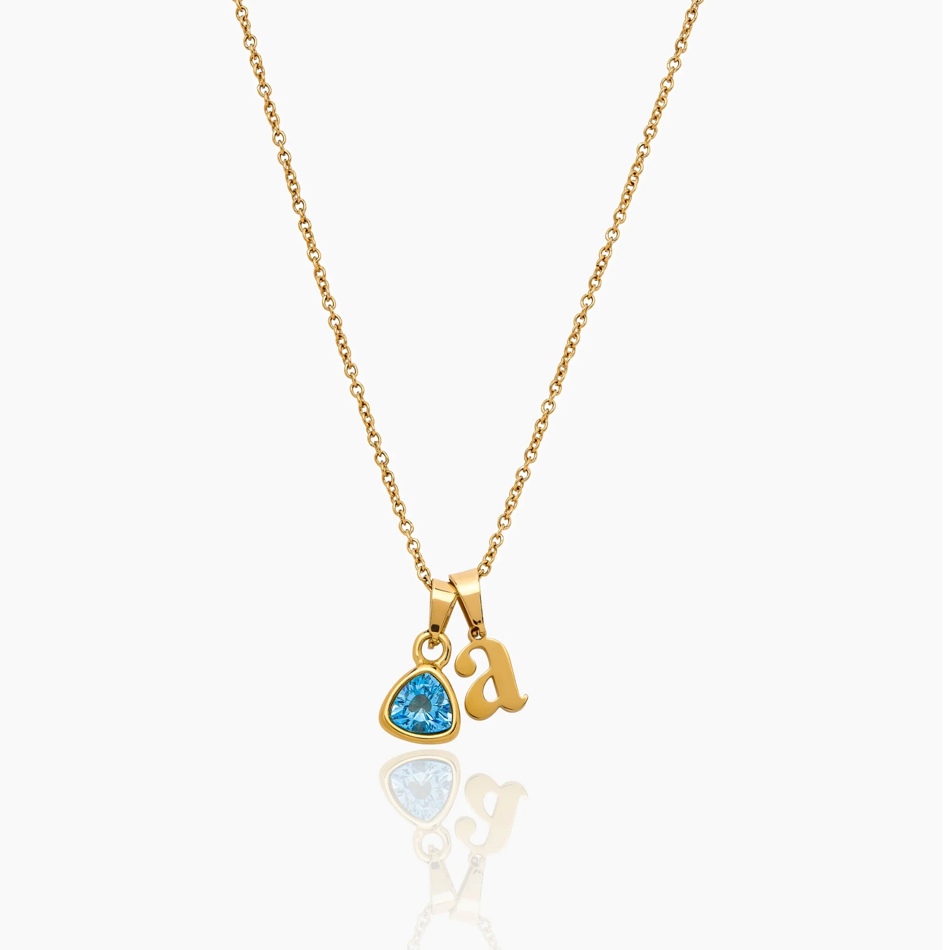 Heartfelt Initial & Birthstone Necklace