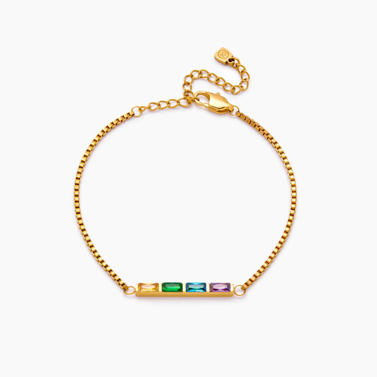 Fine Baguette Birthstone Bracelet