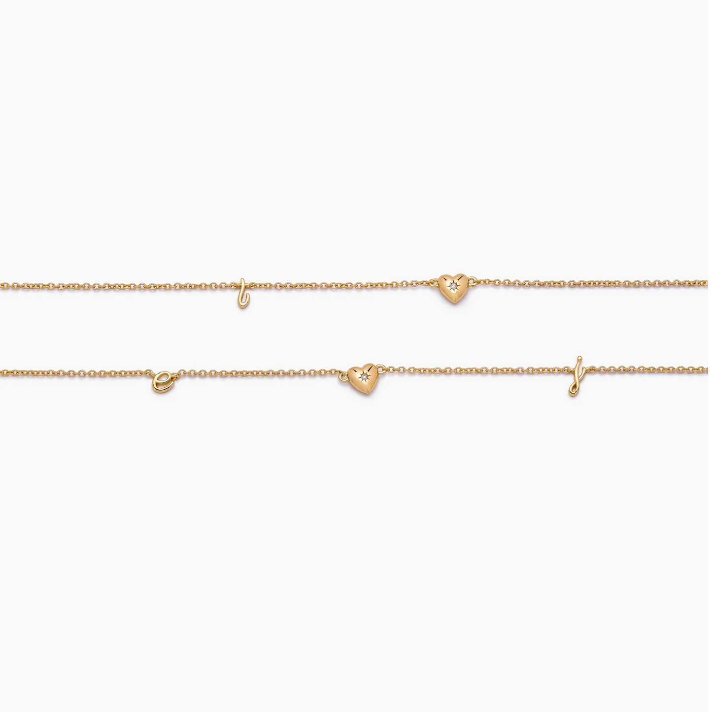 Fine Script Initial Necklace