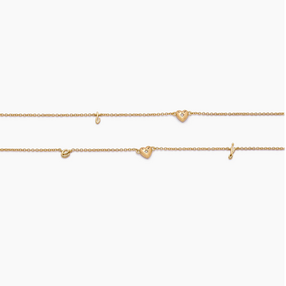 Fine Script Initial Necklace