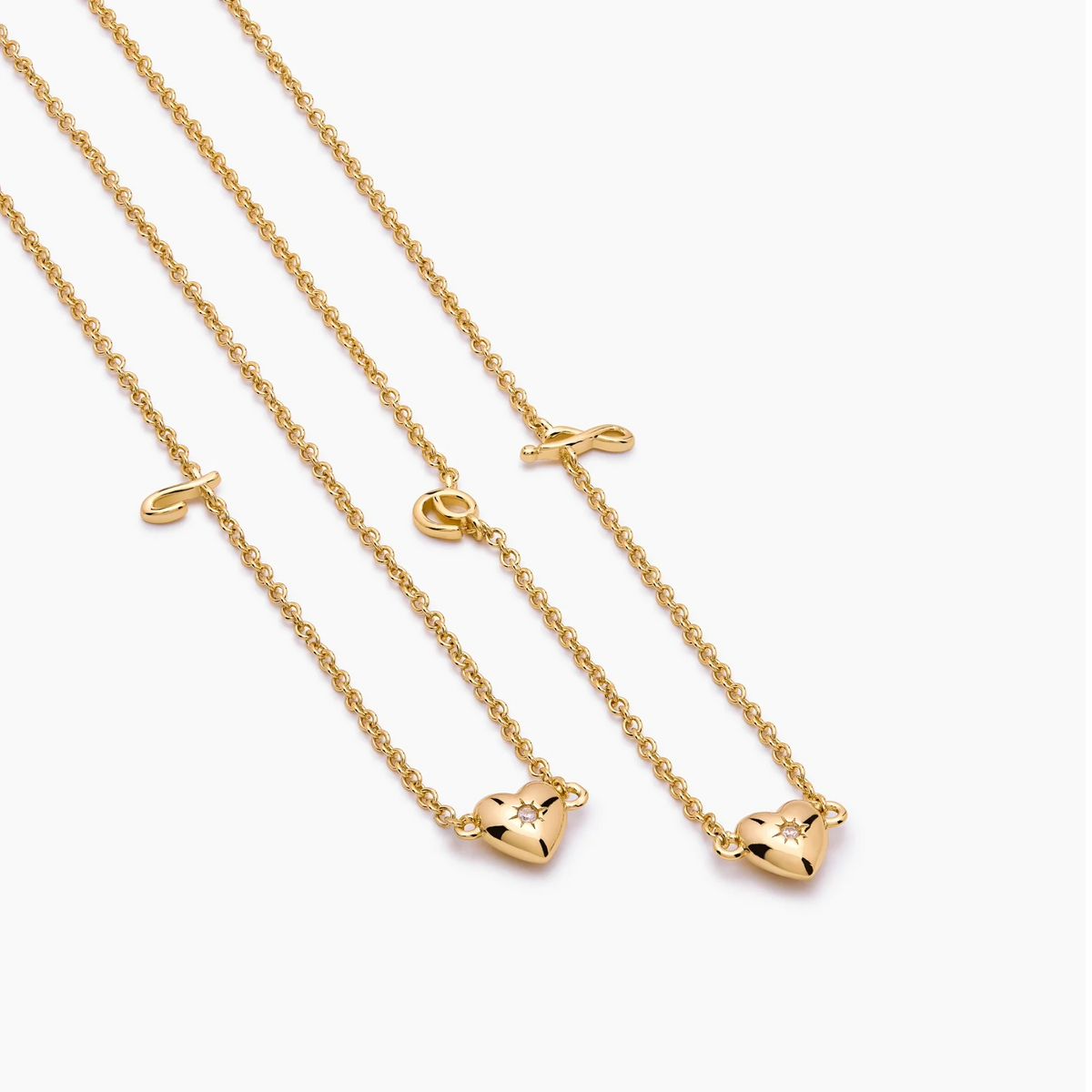 Fine Script Initial Necklace