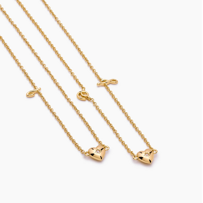 Fine Script Initial Necklace