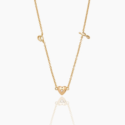 Fine Script Initial Necklace