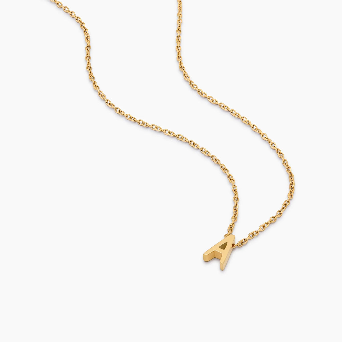 Fine Initial Charm Necklace