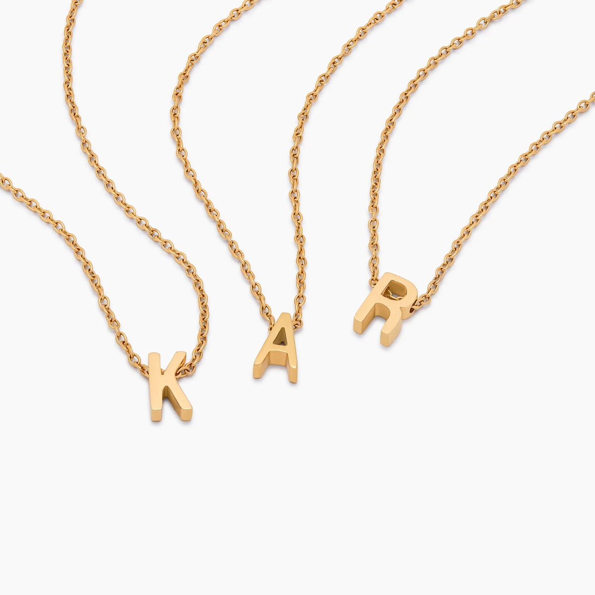 Fine Initial Charm Necklace