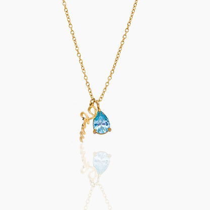 Fine Name & Birthstone Charm Necklace