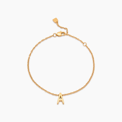 Fine Initial Charm Bracelet