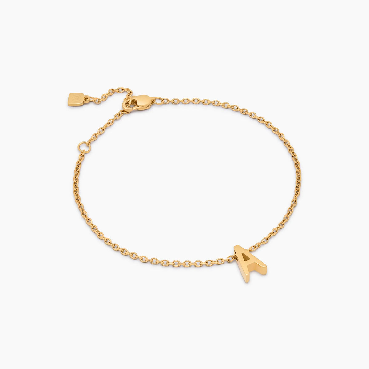 Fine Initial Charm Bracelet