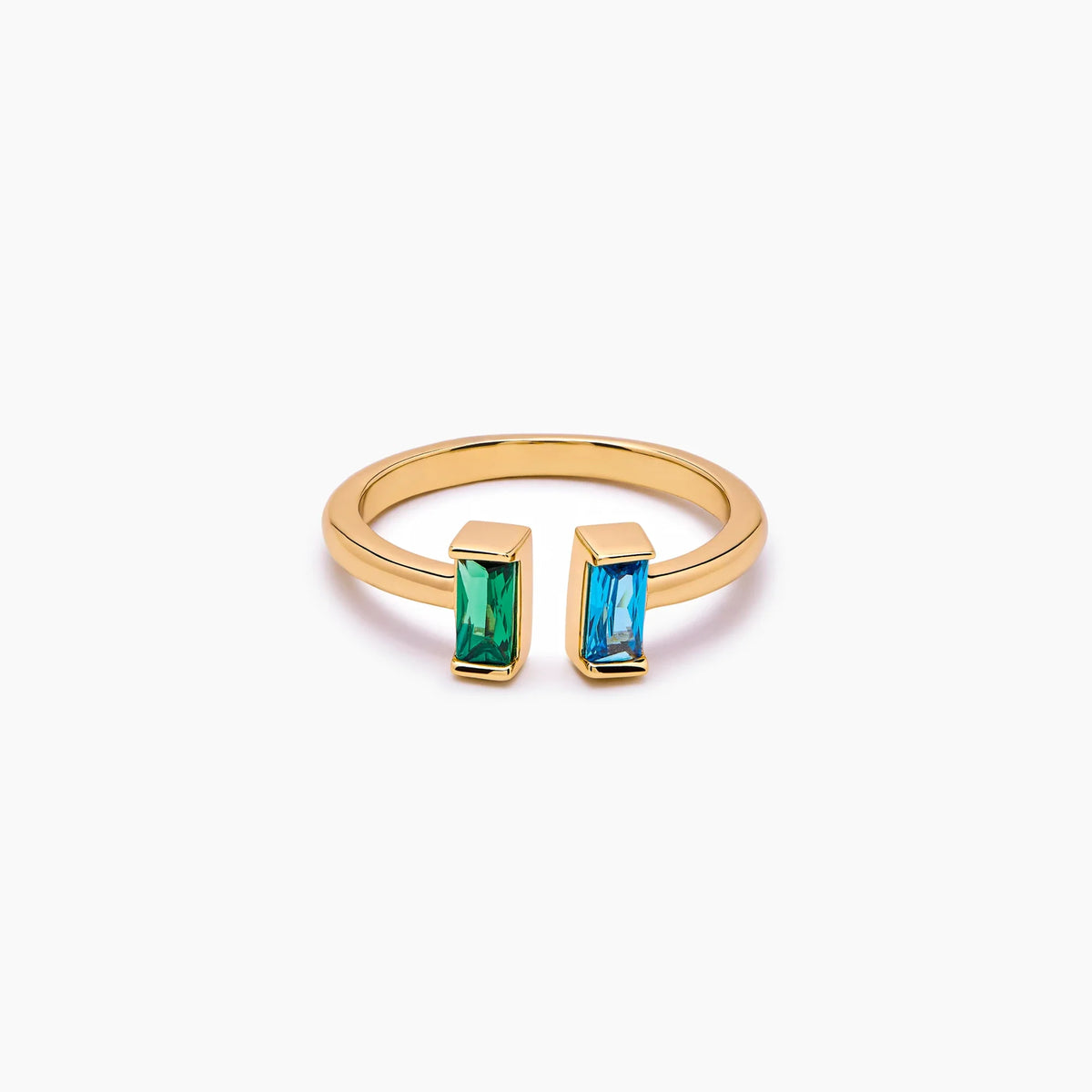 Pair Baguette Birthstone Ring