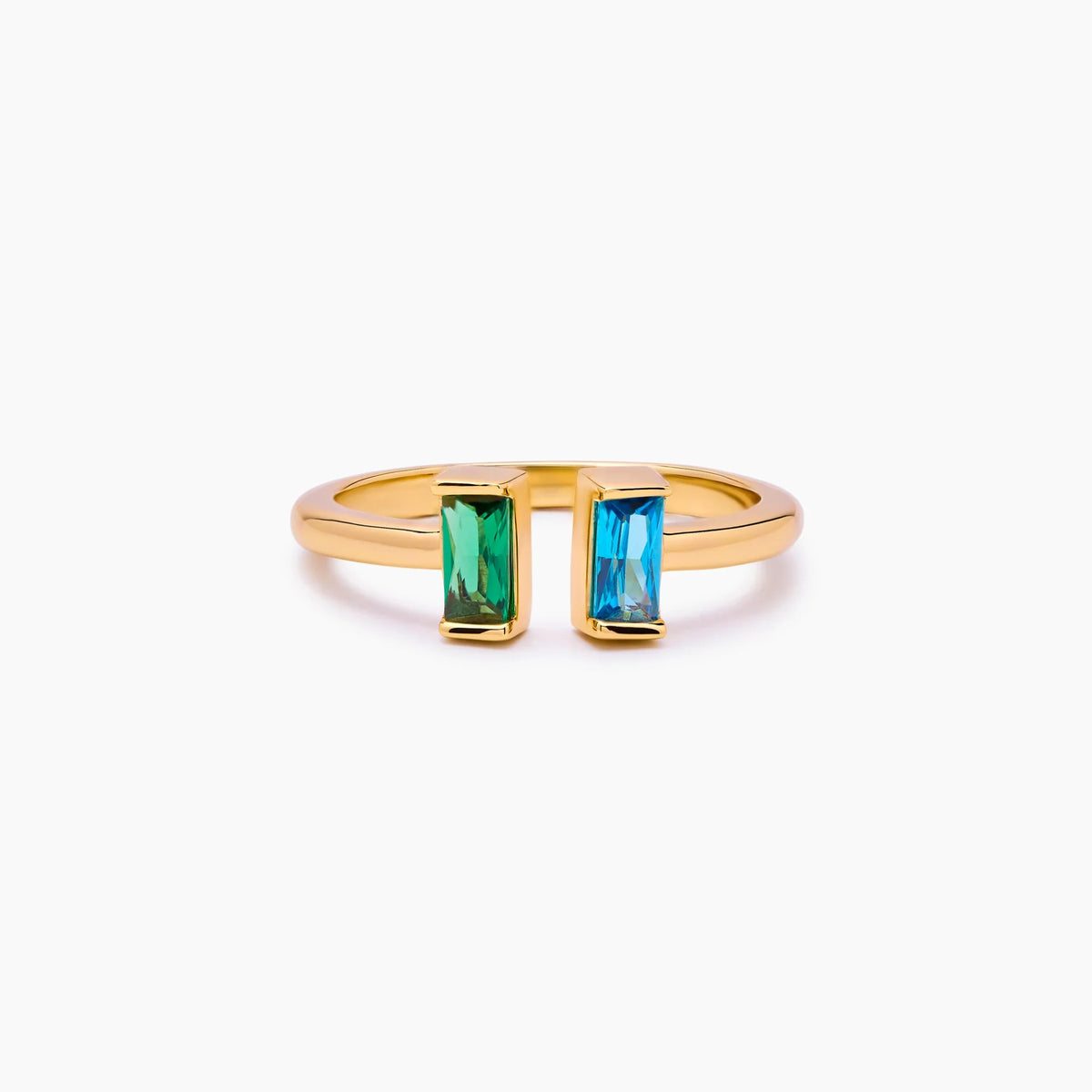 Pair Baguette Birthstone Ring