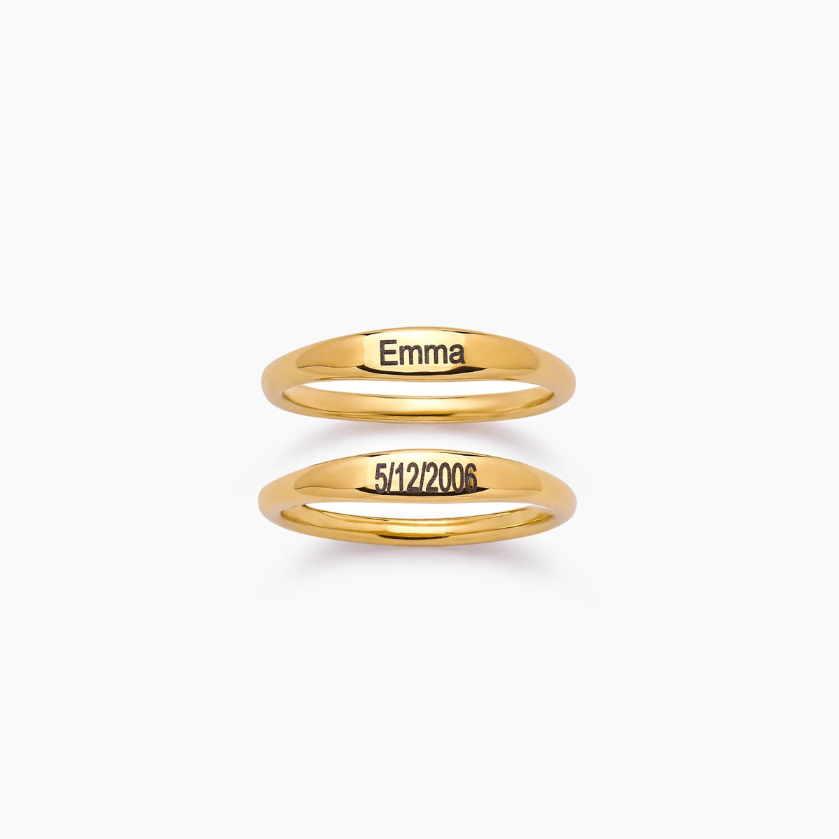 Engraved Name Ring