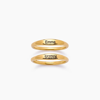 Engraved Name Ring