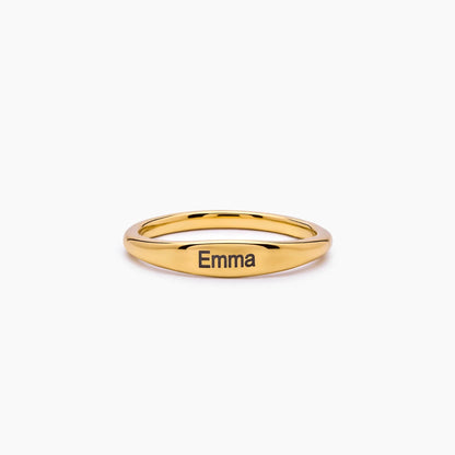 Engraved Name Ring