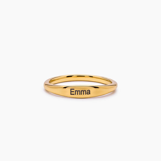 Engraved Name Ring