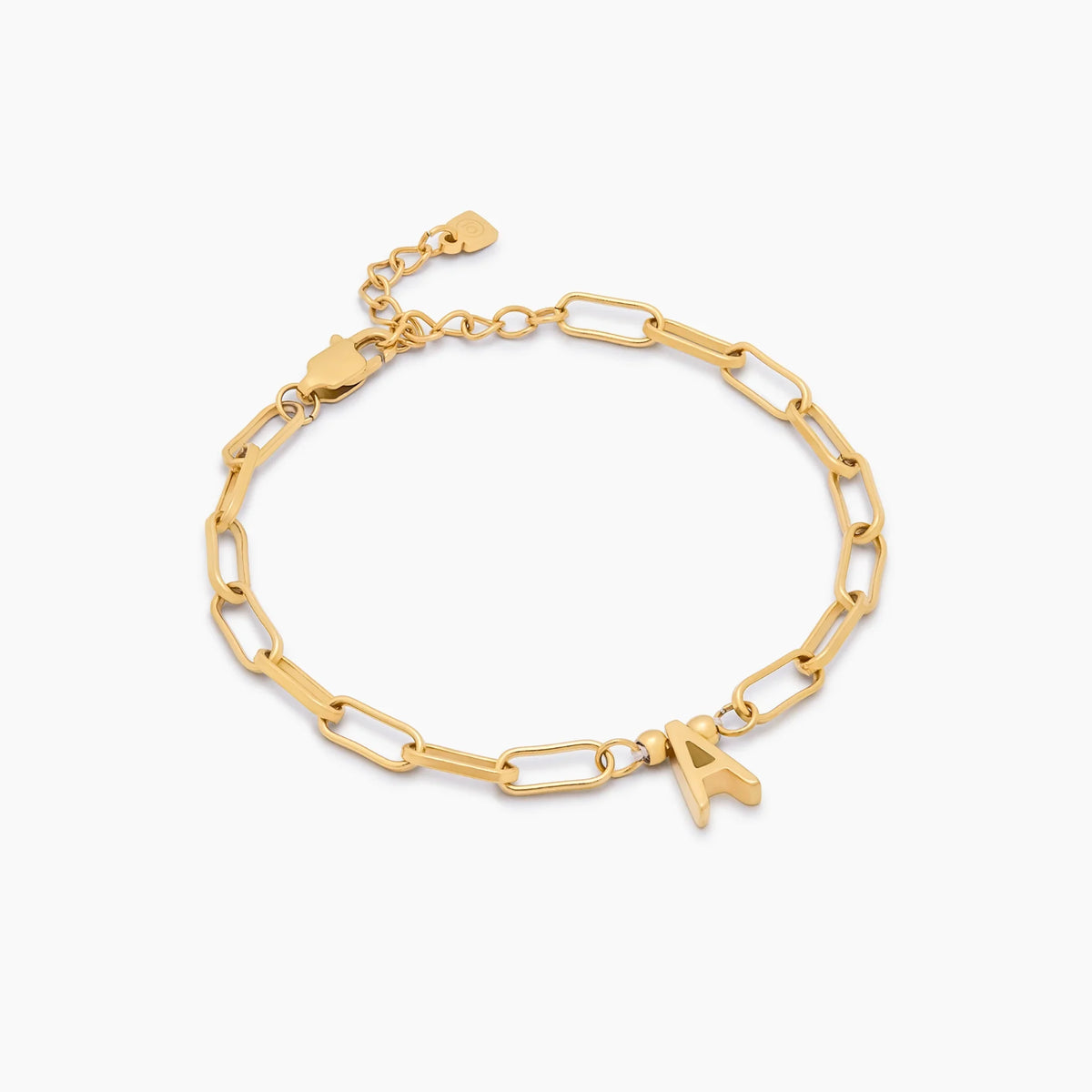Paperclip Letter Charm Bracelet