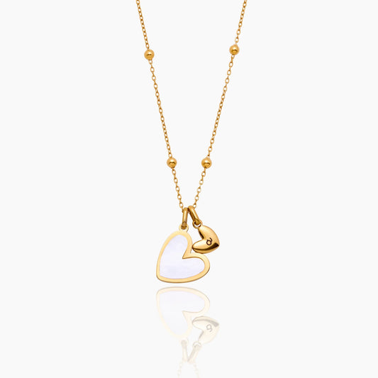 Initial & Heart Pair Necklace