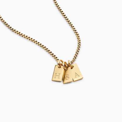 Tag Letter Necklace