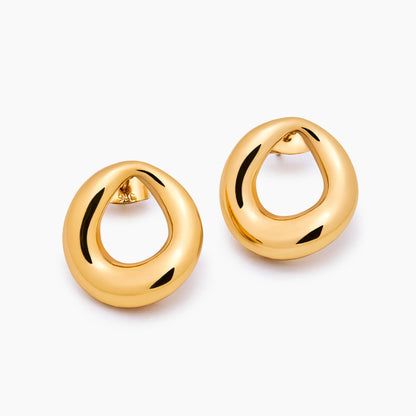 Shaped Loop Earrings