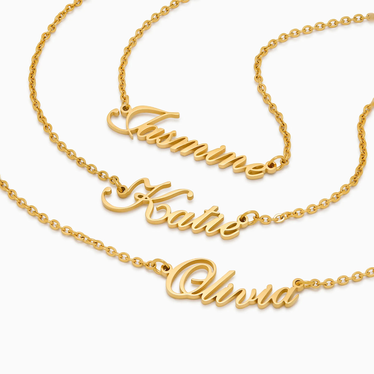 Selma Script Name Necklace