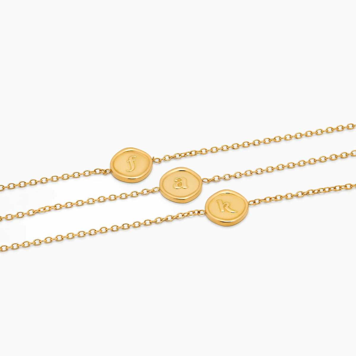 Stamped Initial Bracelet