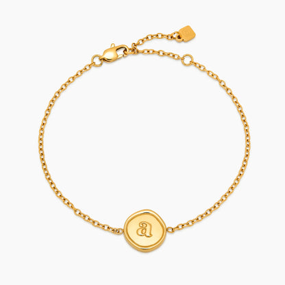 Stamped Initial Bracelet