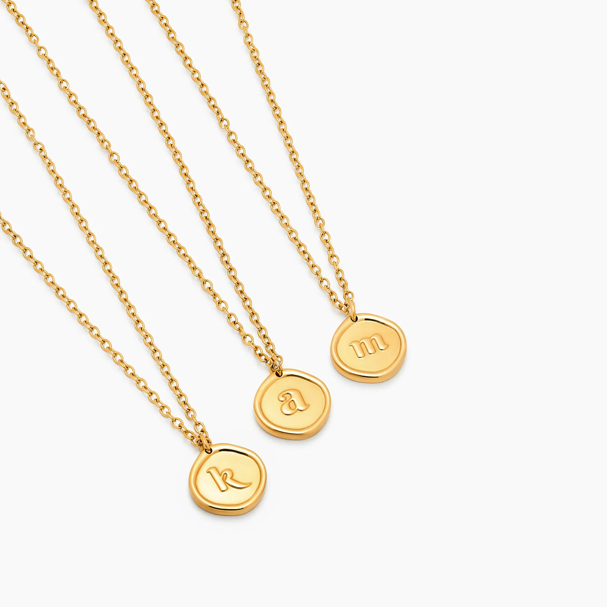 Stamped Initial Necklace