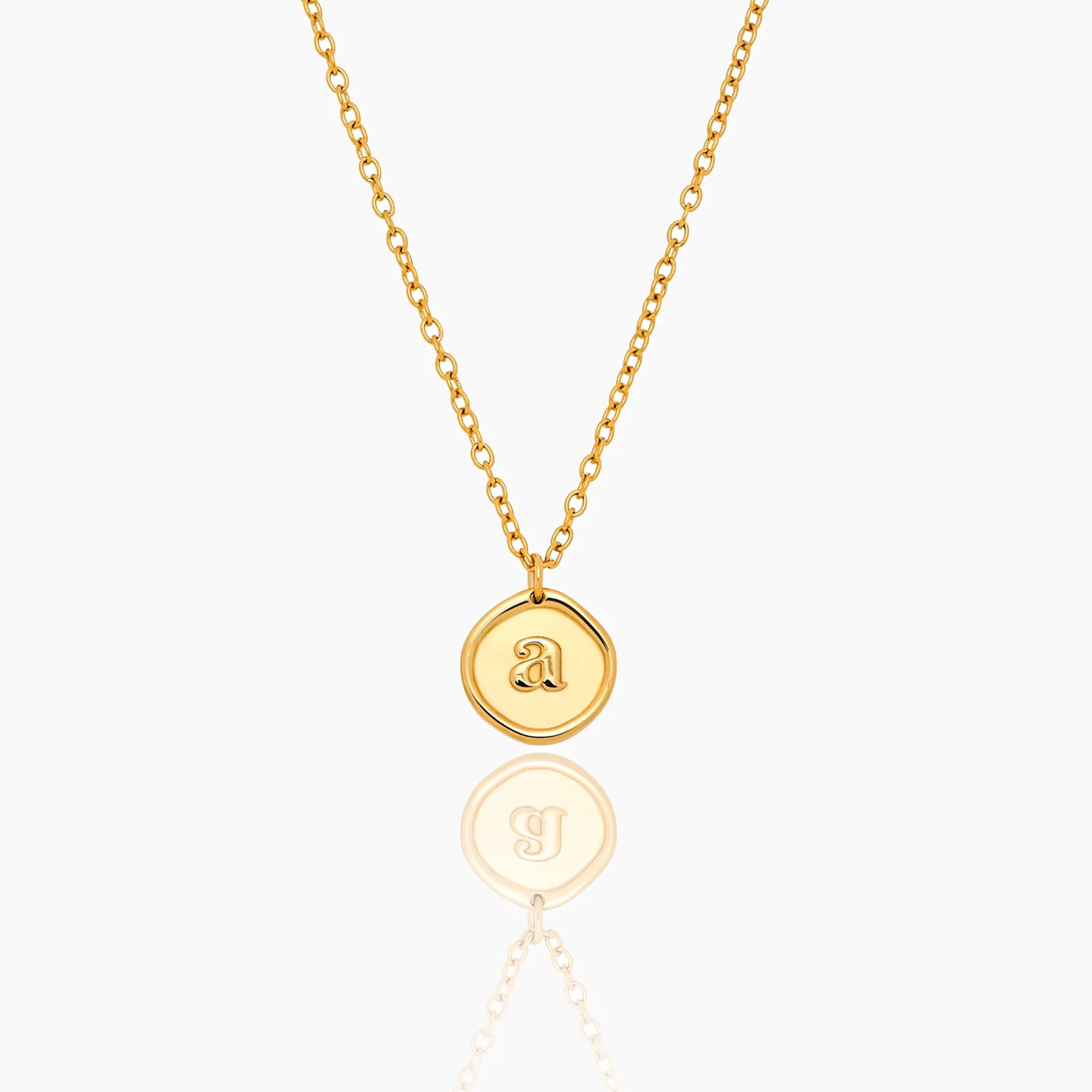 Stamped Initial Necklace