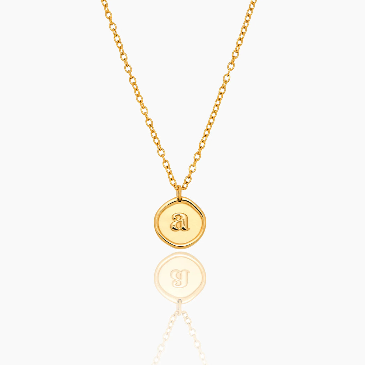Stamped Initial Necklace