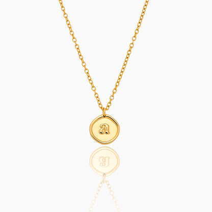 Stamped Initial Necklace