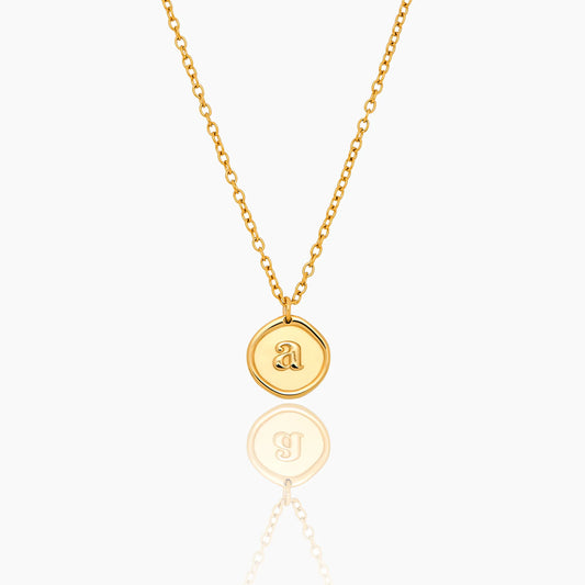 Stamped Initial Necklace