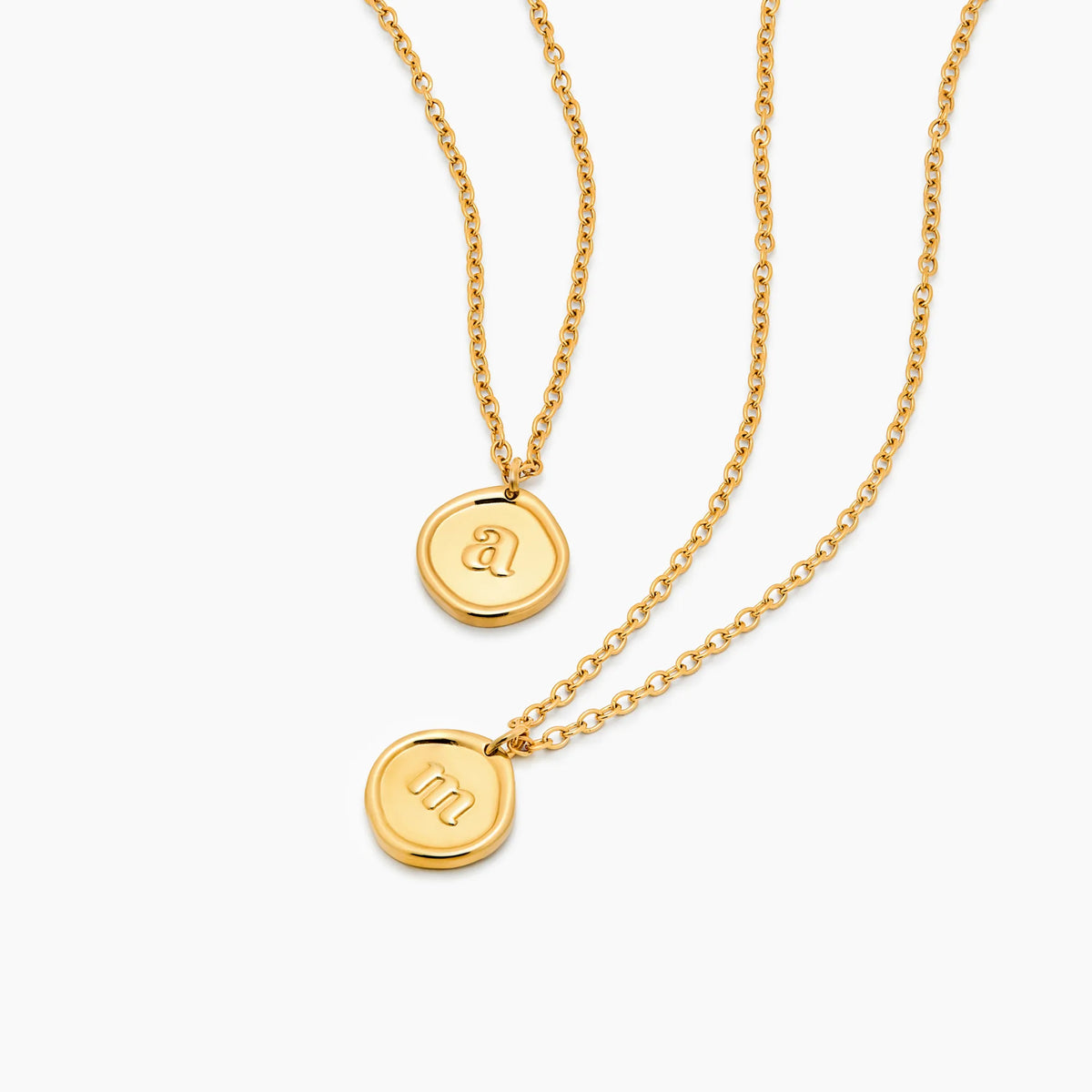 Stamped Initial Necklace