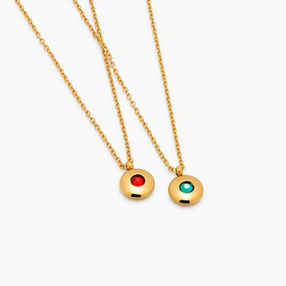 Petite Birthstone Pendant Necklace