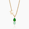 Script Name & Birthstone Necklace