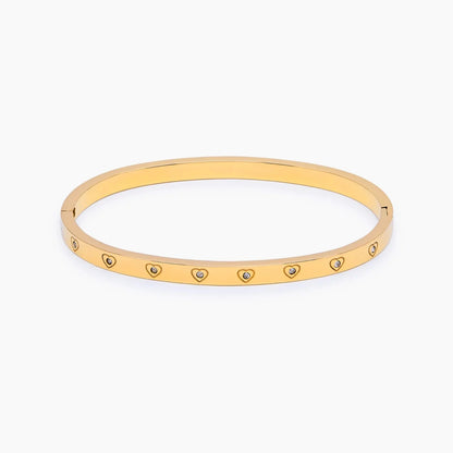 Crystal Heart Cuff