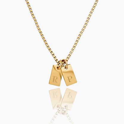 Tag Letter Necklace