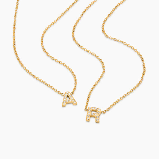 Pavé Letter Necklace