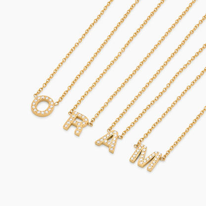 Pavé Letter Necklace