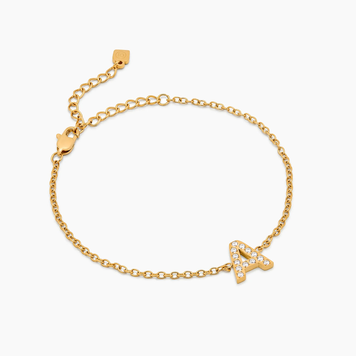 Pavé Letter Bracelet