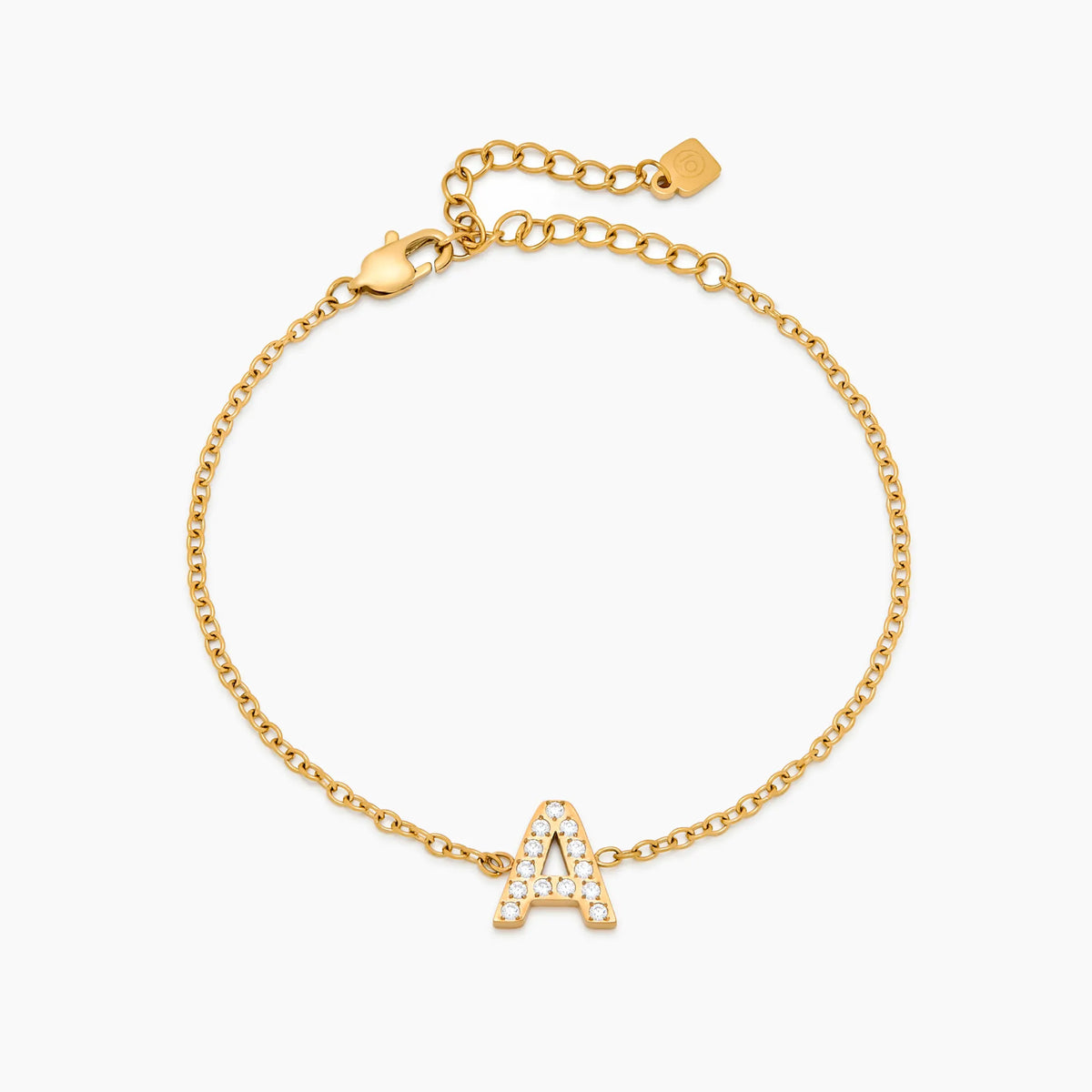 Pavé Letter Bracelet
