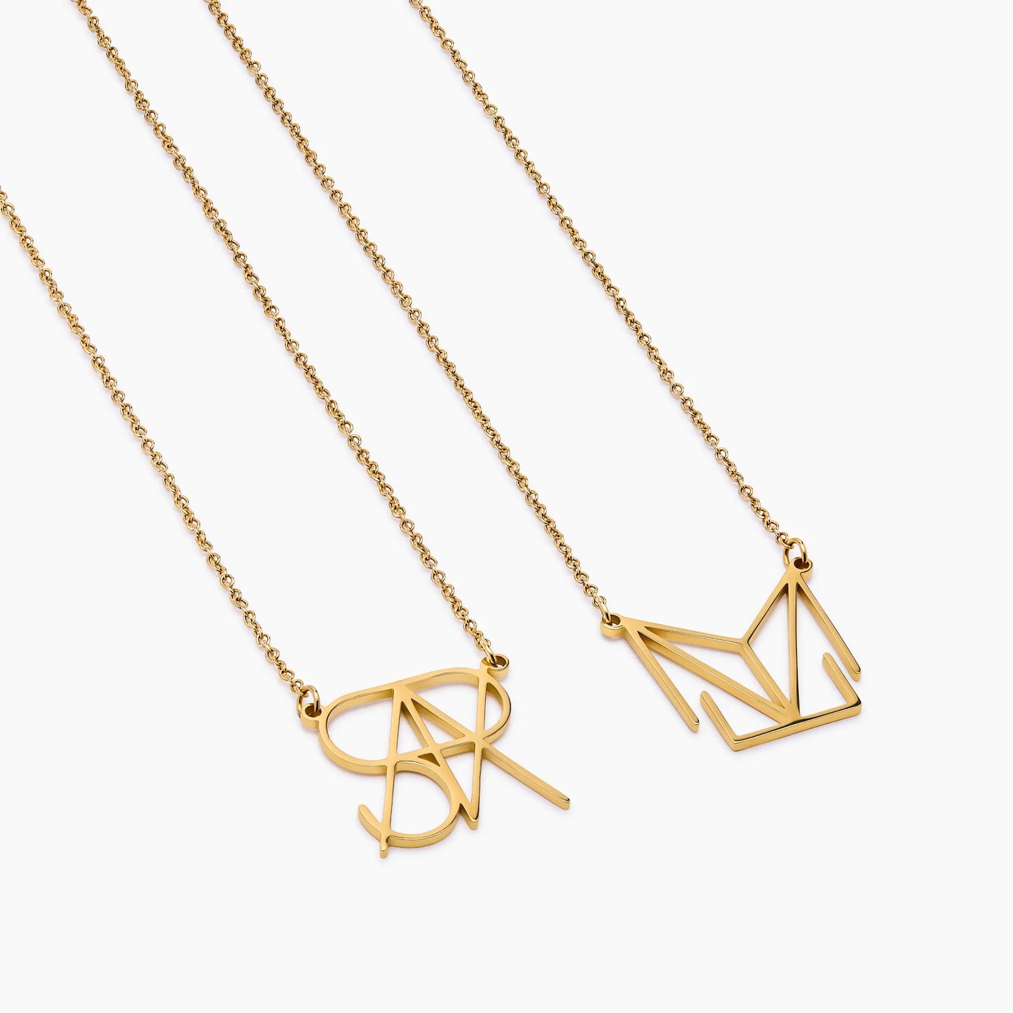 Quiet Monogram Name Necklace