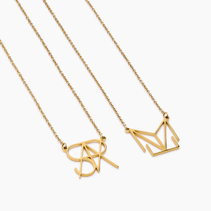 Quiet Monogram Name Necklace