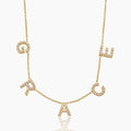 Pavé Script Name Necklace