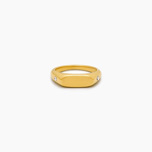Double Star Signet Ring