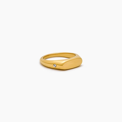 Double Star Signet Ring