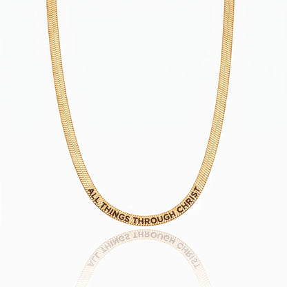 The Keepsake Herringbone Necklace